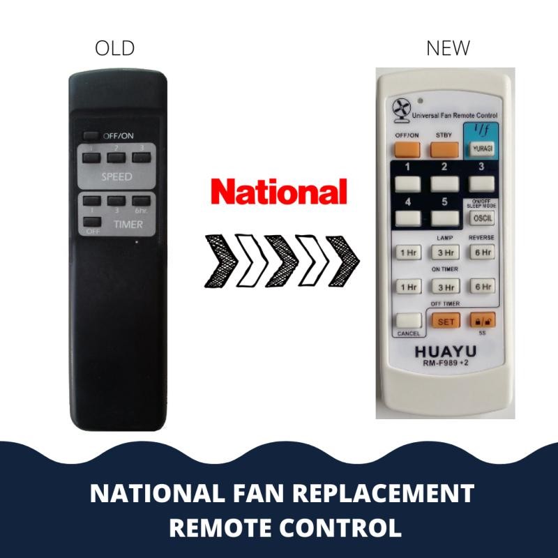 National CEILING FAN รีโมทคอนโทรล