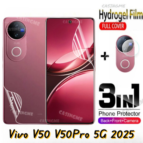 สําหรับvivo V50 V50Pro 5G 2025 ด้านหน้าด้านหลังคลุมทั้งหมดป้องกันฟิล์มHydrogelสําหรับVivoV50 Vivo V5