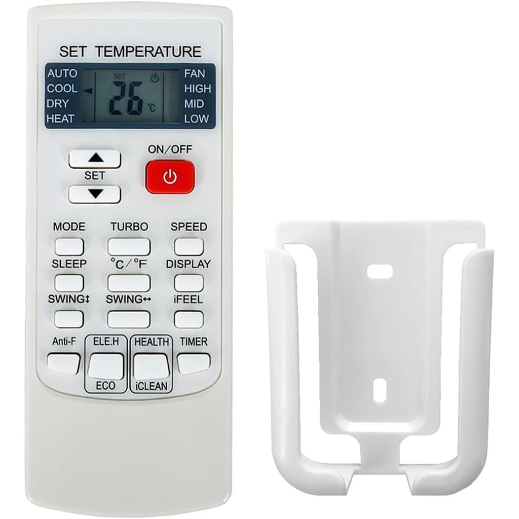 Replacement Remote Control สําหรับ Delana AC Air Conditioner รีโมทคอนโทรล 048-MS-12K1V-17S-IN 048-MS