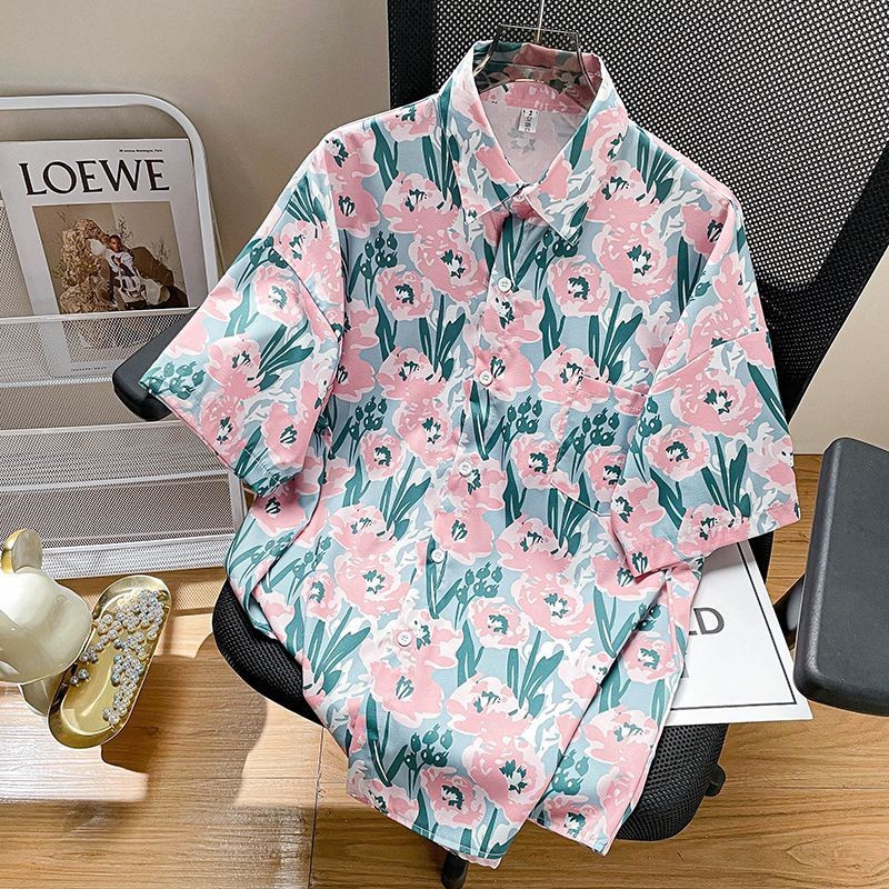 เสื้อฮาวายลายดอกไม้แขนสั้น ทรงหลวม สำหรับผู้หญิง thumbnail 10