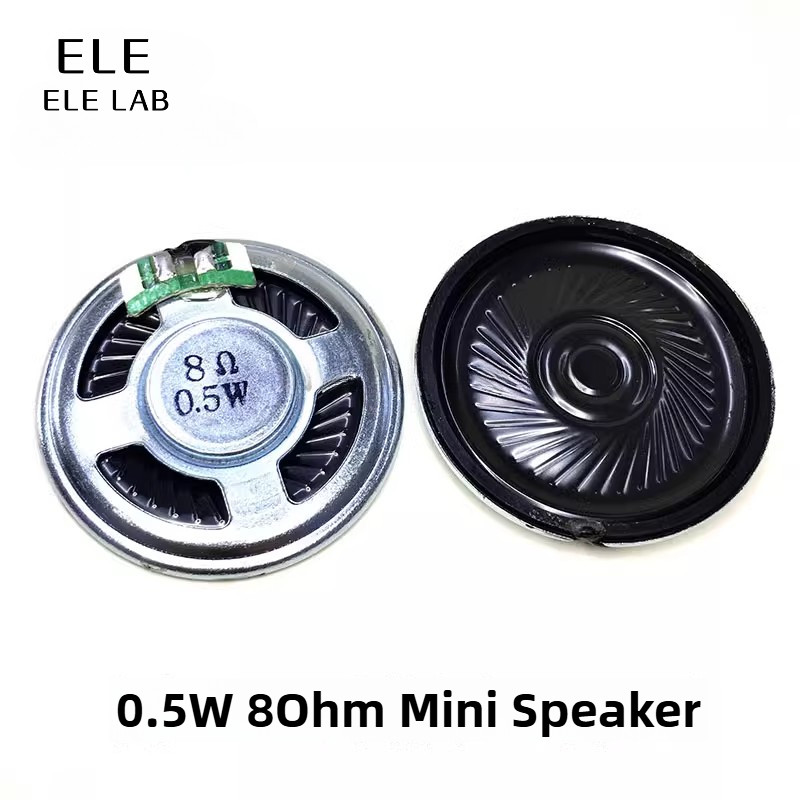 0.5W 8Ohm ลําโพงมินิ 20/23/28/30/36/40/50 มม.เส้นผ่านศูนย์กลางส่วนประกอบเสียงขนาดกะทัดรัดสําหรับ DIY, อิเล็กทรอนิกส์, และซ่อมลําโพง