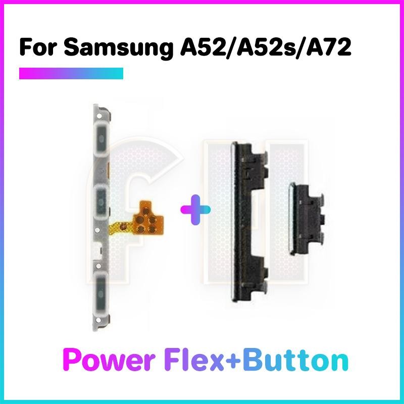 ปุ่มปรับระดับเสียงไฟ Flex สําหรับ samsung a52 a52s A72 สวิทช์เปิด OFF Key Mute Volume ปุ่มควบคุมริบบิ้น Flex Cable - รูปที่ 3