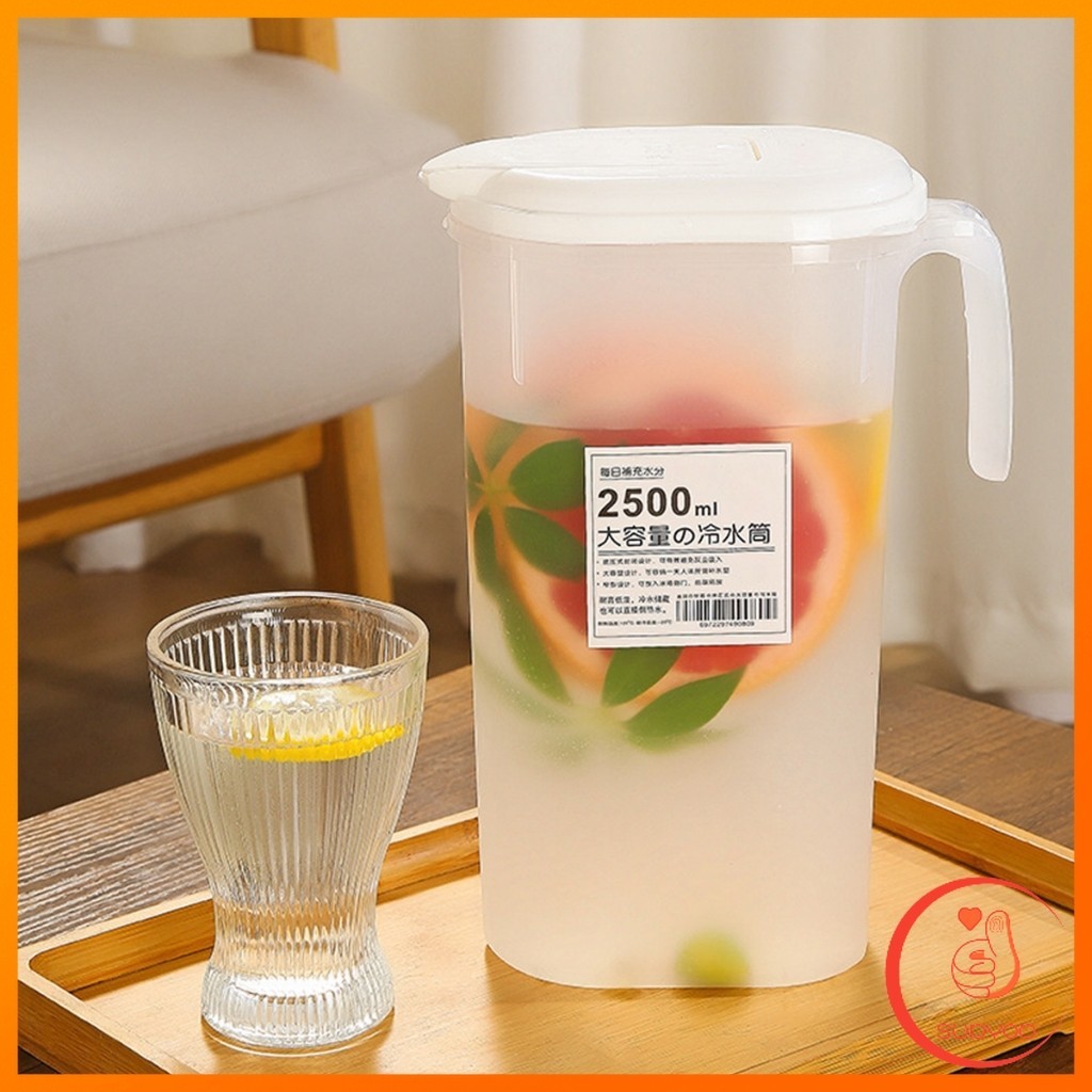 Sudyod เหยือกน้ำสไตล์ญี่ปุ่น จุปริมาณได้เยอะ 1800ml/2500ml เนื้อหนาทนทาน  ขวดน้ําขนาดใหญ่ Cold kettle