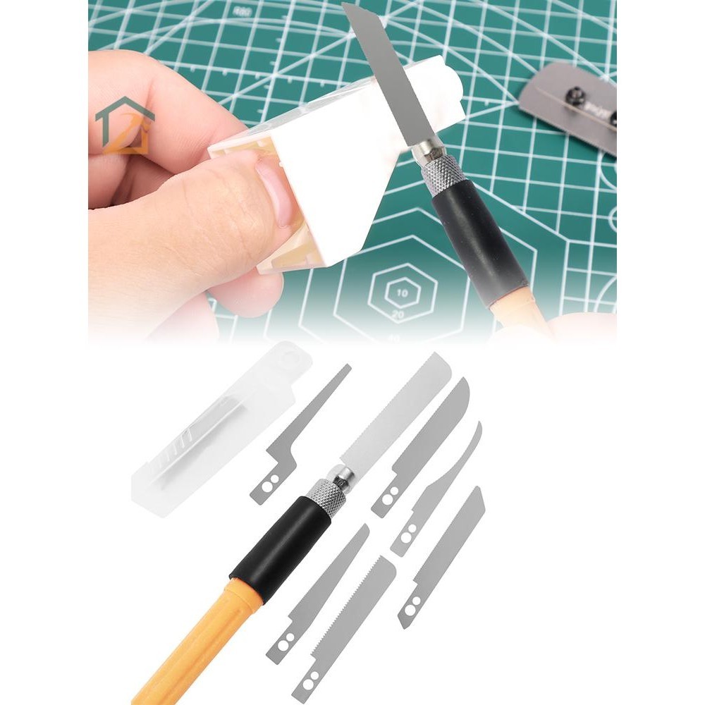 เครื่องมือใบเลื่อยโลหะ ขนาดเล็ก พร้อมใบมีด 8 ใบ สําหรับตัดต้นขา งานฝีมือ DIY SHOPCYC9871