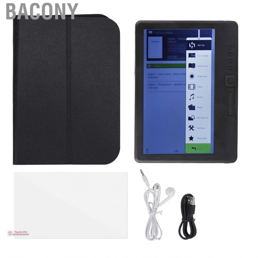 Bacony 7 Inch LCD Display TFT Ebook Reader 800x480 Resolution Digital E-Reader