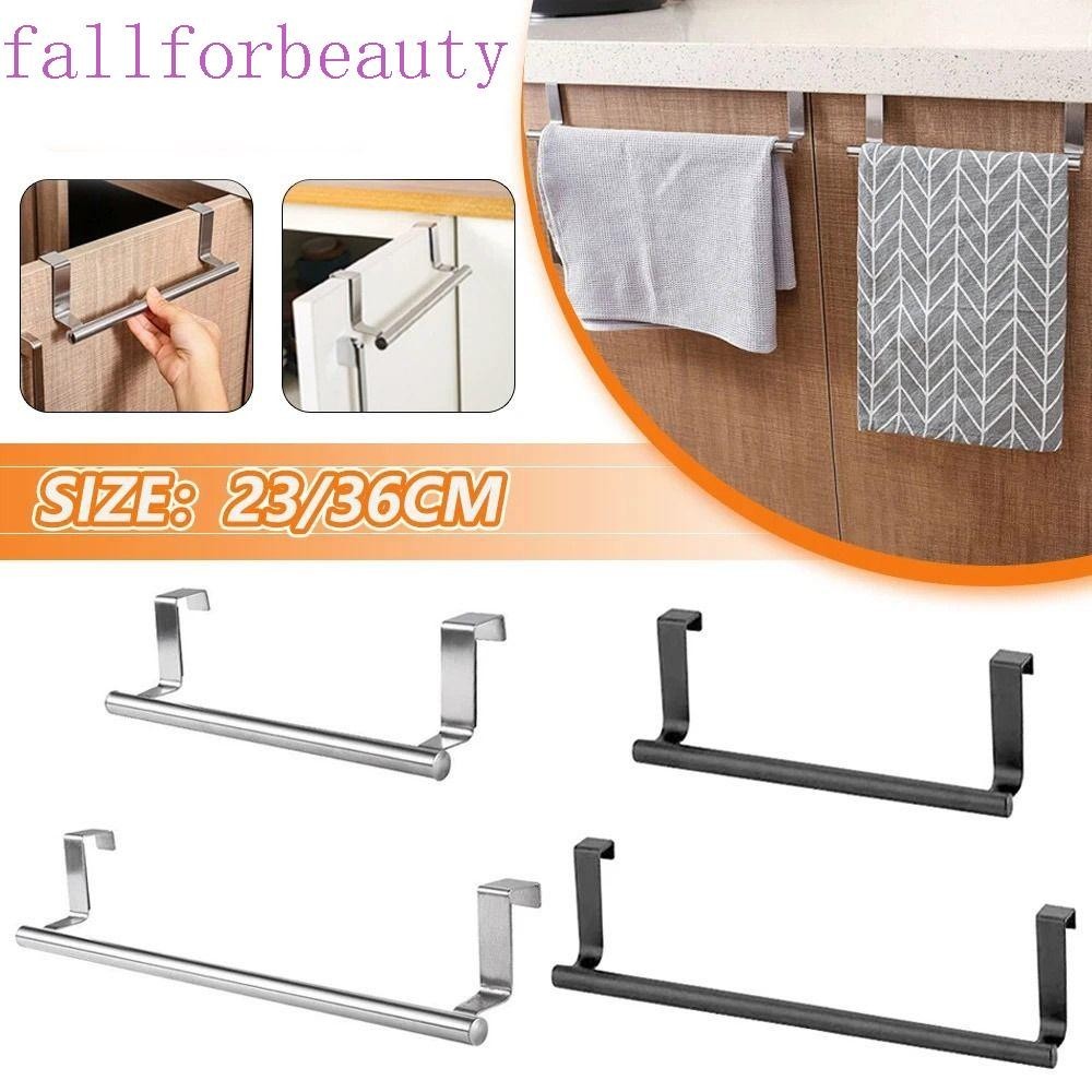 Fallforbeauty ที่แขวนผ้าขนหนู สเตนเลส แบบติดผนัง ไม่ต้องเจาะ ทนทาน สําหรับห้องครัว