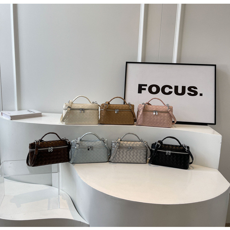 กระเป๋าสะพายไหล่ลําลอง ทรงสี่เหลี่ยม ขนาดเล็ก แฟชั่นสําหรับสตรี - รูปที่ 3