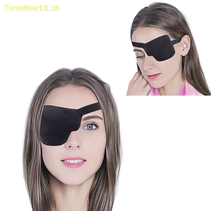 Timehee Pirate Eye Patch Unisex Black Single Eye Patch EyePatch One Eye เว ้ า EyePatch TH