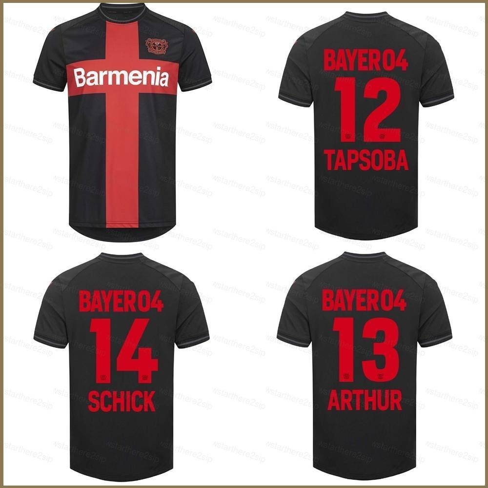 Qy 2023-2024 Bundesliga Bayer 04 Leverkusen Tapsoba Arthur Schick เสื้อยืด พลัสไซซ์ สําหรับเด็ก และผู้ใหญ่
