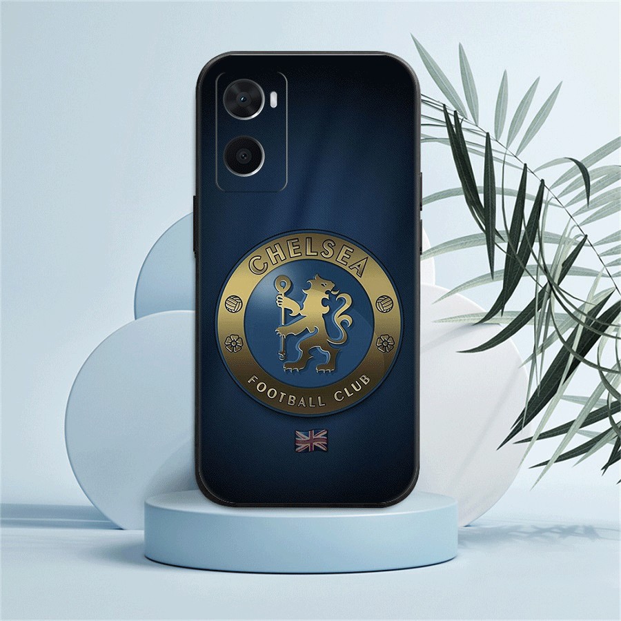เคสโทรศัพท์ซิลิโคน TPU แบบนิ่ม ลายสโมสรฟุตบอลเชลซี สีดํา สําหรับ OPPO A96 5G A95 4G A78 5G A58 4G A78 4G A38 4G A18 4G ราคา ถูกที่สุด ดีลบีเคเค แกลเลอรีภาพที่ 3