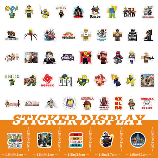 สติกเกอร์ ลายกราฟฟิตี้ Roblox สําหรับติดตกแต่งหมวกกันน็อค จักรยาน 100 ชิ้น