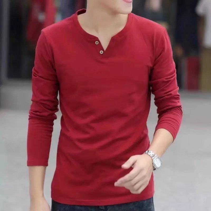 t-shirt oversize  เสื้อยืดขาว เสื้อแขนยาว คอวี มี 5 สีให้เลือก ผลิตจากผ้าคอตตอน 100 % เกรดพรีเมี่ยม