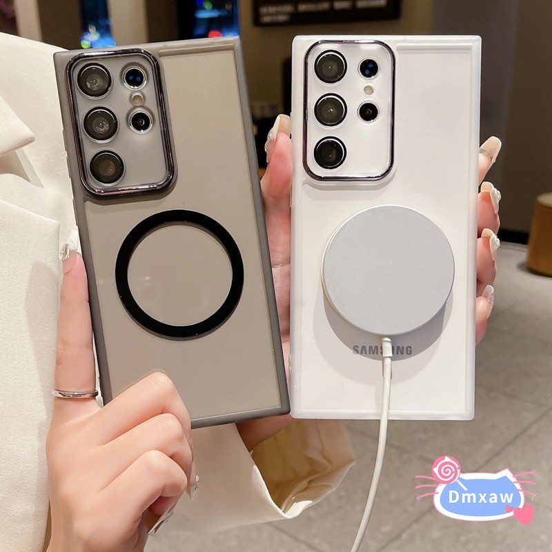 Magneti เคสโทรศัพท ์ สําหรับ Vivo V30 Pro V29 Pro V29E V27 Pro V27E V25 Pro S1 X90 Pro Y100 Y200E Y02 Y02A Y02T Y02S โปร ่ งใสกันกระแทกกรณีโทรศัพท ์ ธุรกิจ