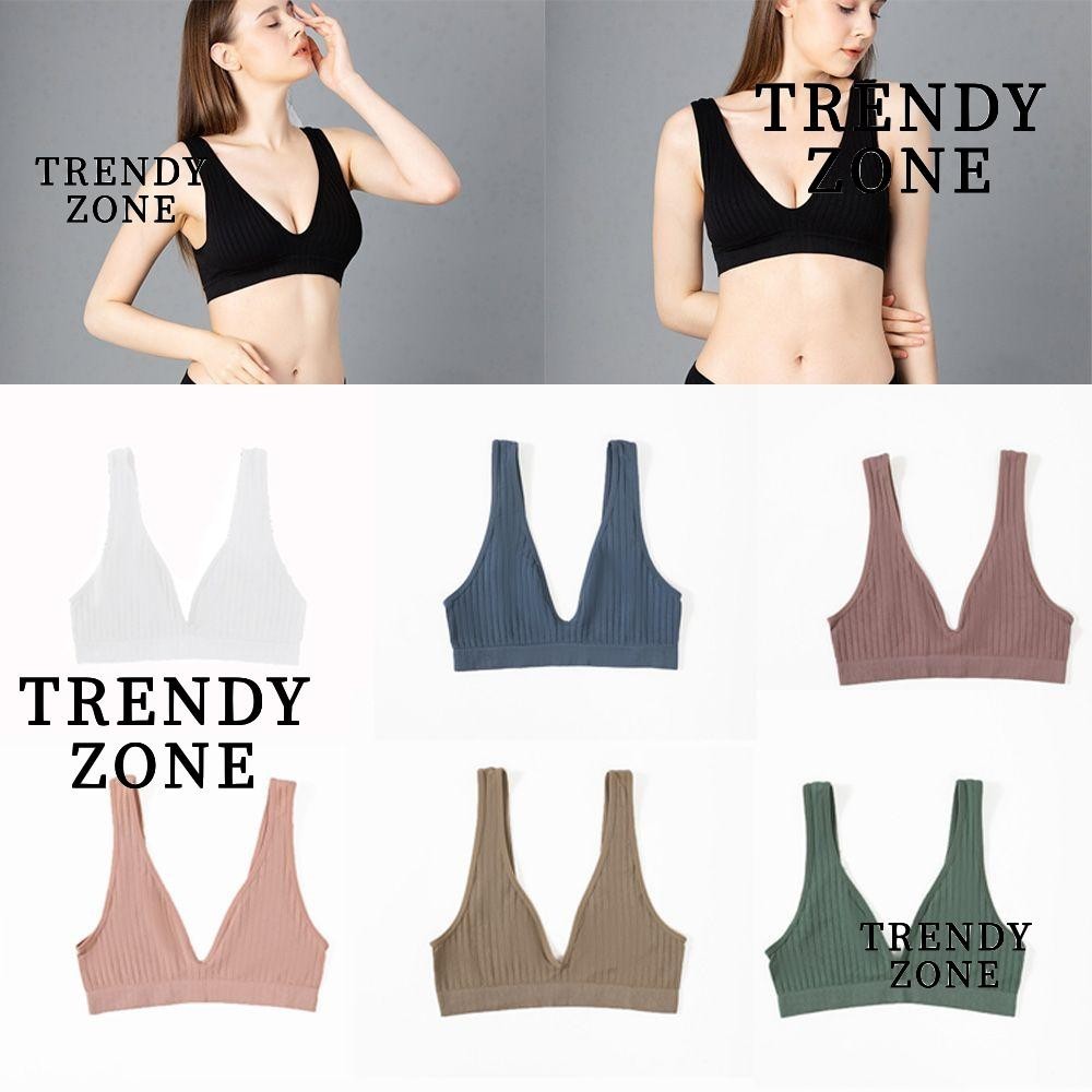 Trendyzone Seamless Bra Breathable Wire ฟรีหลังสวย Deep V