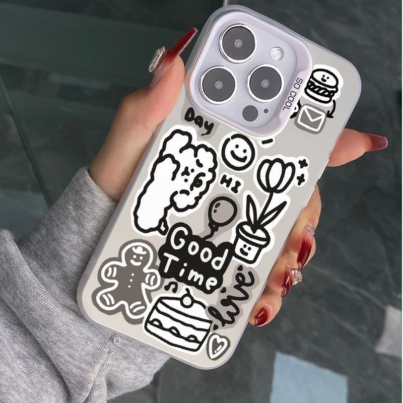 JM English Puppy Vitality Case เหมาะสําหรับ Apple 15/14/13 เคสโทรศัพท์ iPhone12/11Promax7/8plus 6BBV