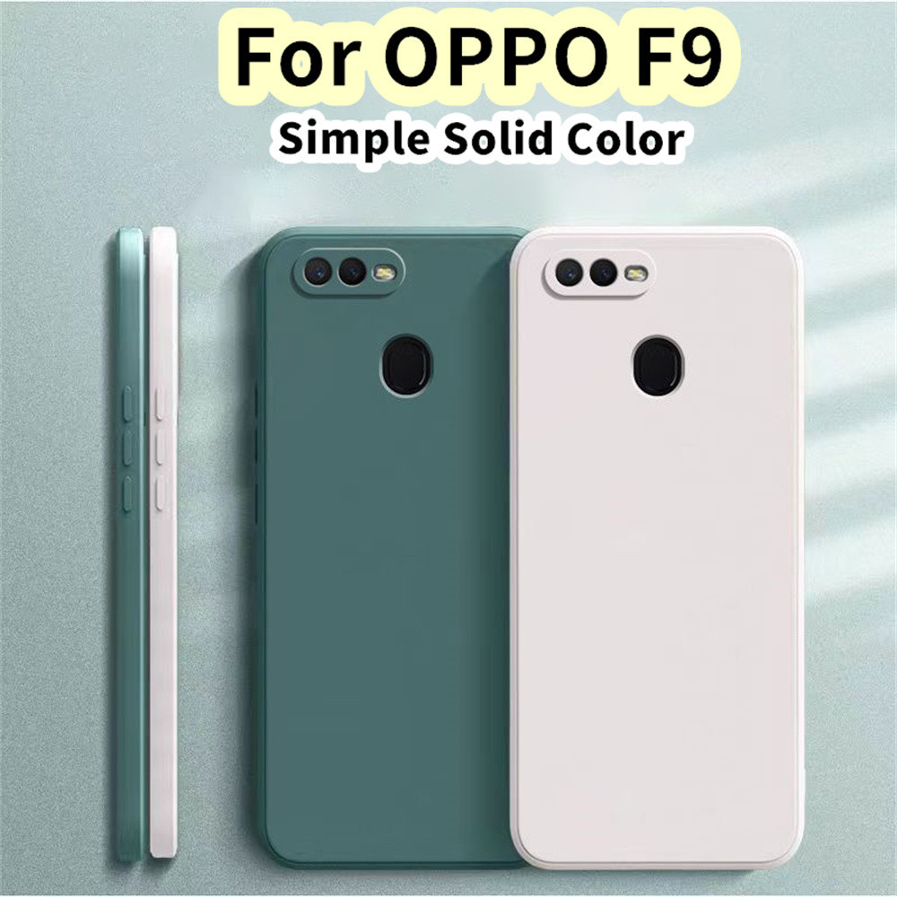 【 ผลิตภัณฑ ์ ใหม ่ 】 สําหรับ OPPO F9 Silicone Full Cover Case Stain Resistance Case Cover