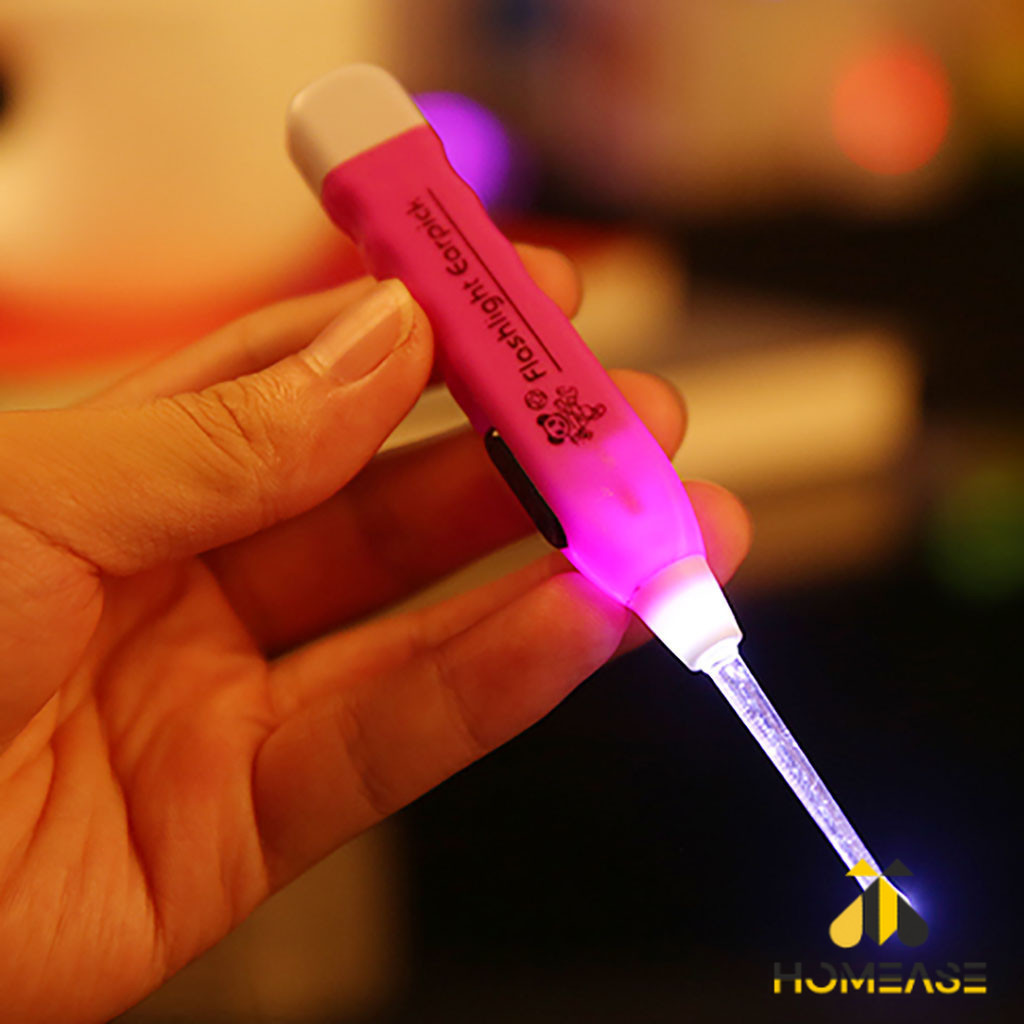 HA ไม้แคะหู พร้อมไฟLED ราคาถูก จัดส่งคละสี Luminous Ear Pick
