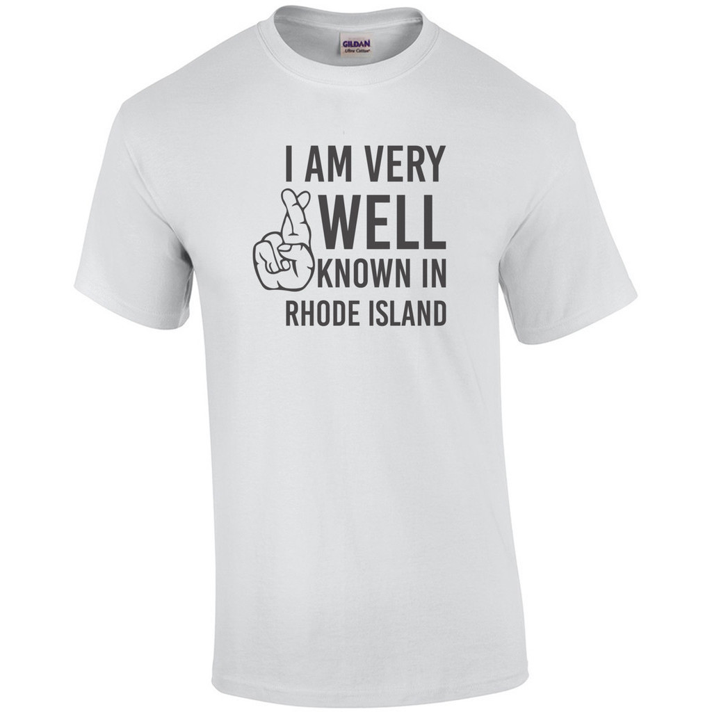 I Am Very Well Known ในเสื้อยืดเกาะ Rhode