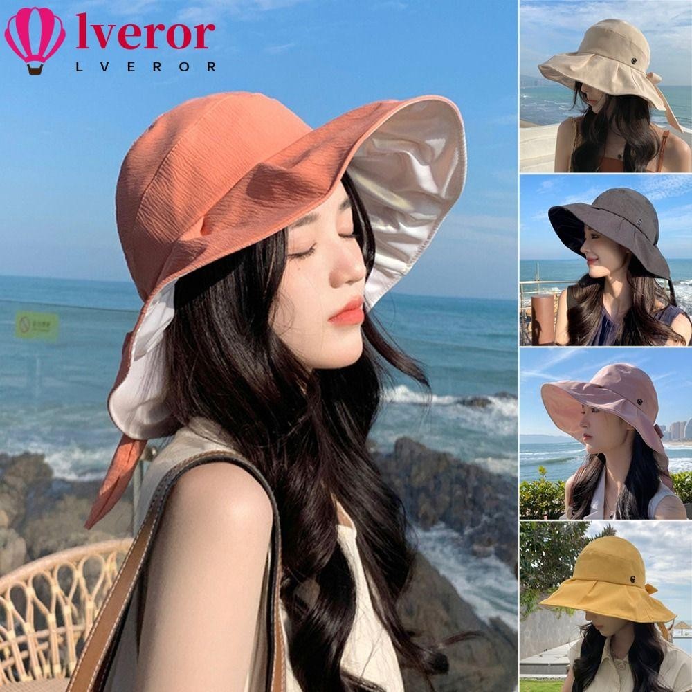 Lveror Sun Hat, UV Protection Sunscreen Sun Protection Hat, Fashion Folding Sunshade Hat Women