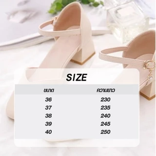 [[ANYSOUL]] พร้อมส่ง2สี รองเท้าส้นสูง รองเท้าทำงานสำหรับผู้หญิง วัสดุทำจากยางใส่ออกงานสวยงาม