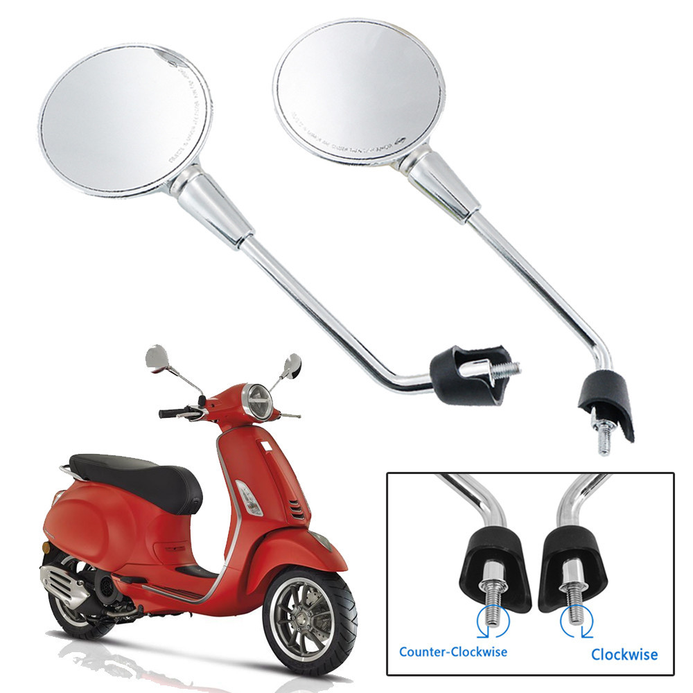 VS Rearview Side Mirrors For Vespa Primavera 4T-3V NOABS 50 125 150 E2 E4 2T 4T Motorcycle Left Righ