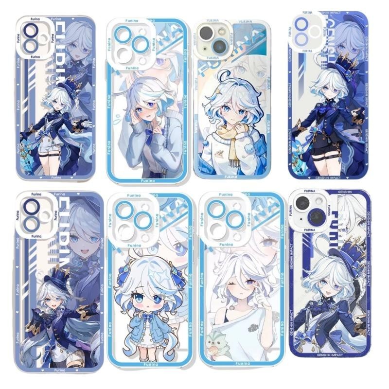 Genshin Impact Furinaโทรศัพท์มือถือสําหรับVIVO Y21 2021 Y21T Y33T Y21S Y33S Y17S Y02 Y16 Y35 Y22S Y76 V23 V25 V27 Pro V27Eกรณีปกแองเจิลนุ่มใส