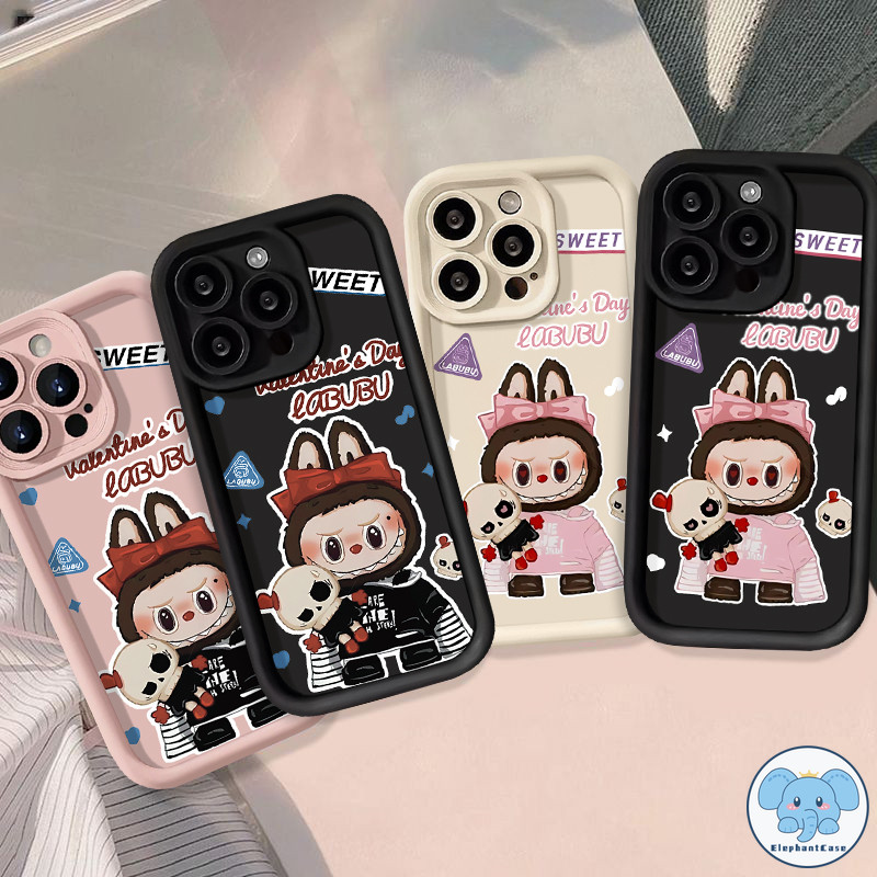 การ์ตูนป๊อปหวานเลาบูรักปกหัวใจ Samsung A03s A25 A13 A24 A05 A14 A15 A03 A05s A54 A12 A23 A50 A32 A52 A34 A02s A53