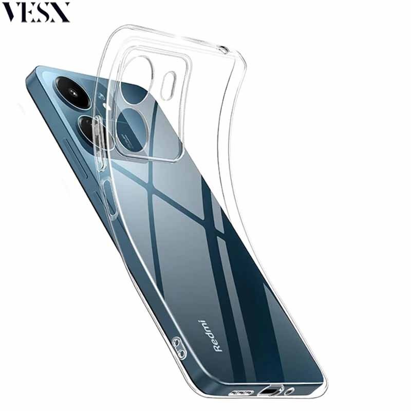 นุ่มใส TPU กรณีโทรศัพท์ซิลิโคนสำหรับ Redmi Note 14 13 12 12s 11 11s 10 10s 9 9s 8 Pro+ Plus Max 4G 5G 2024