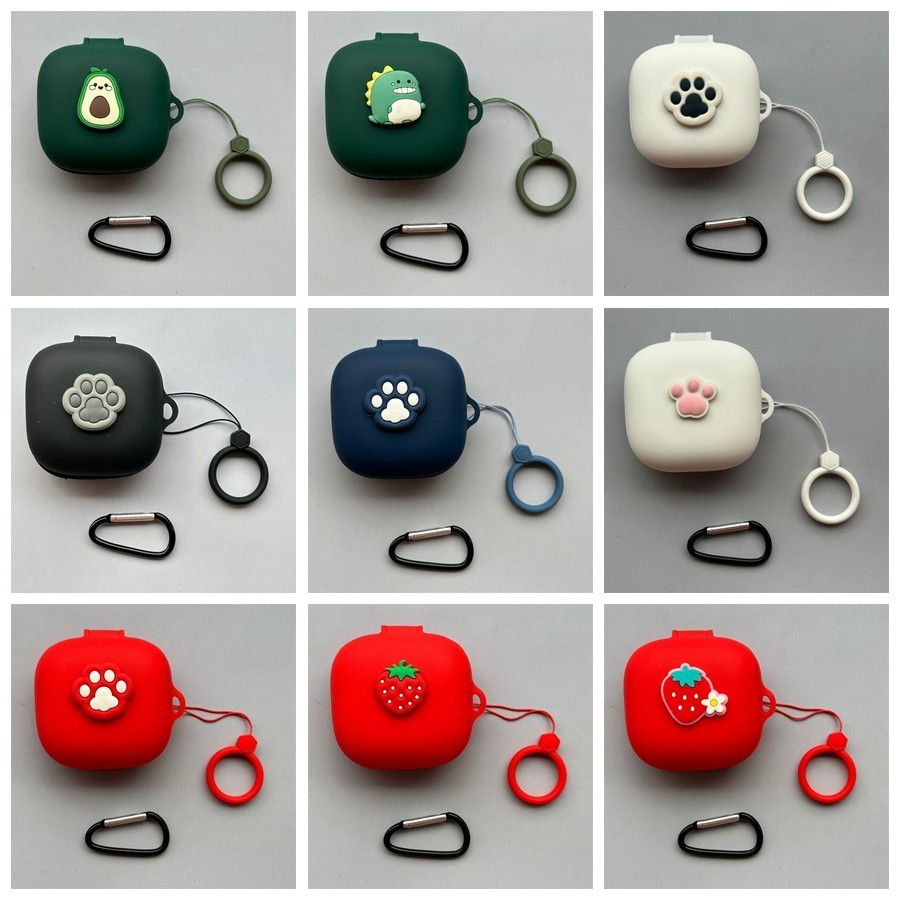 การ์ตูนสําหรับ QCY T13 / T13X / T13ANC 2 กรณี Anti loss แหวนได้ยินกล่องสําหรับ QCY T13 ANC2 ซิลิโคนก