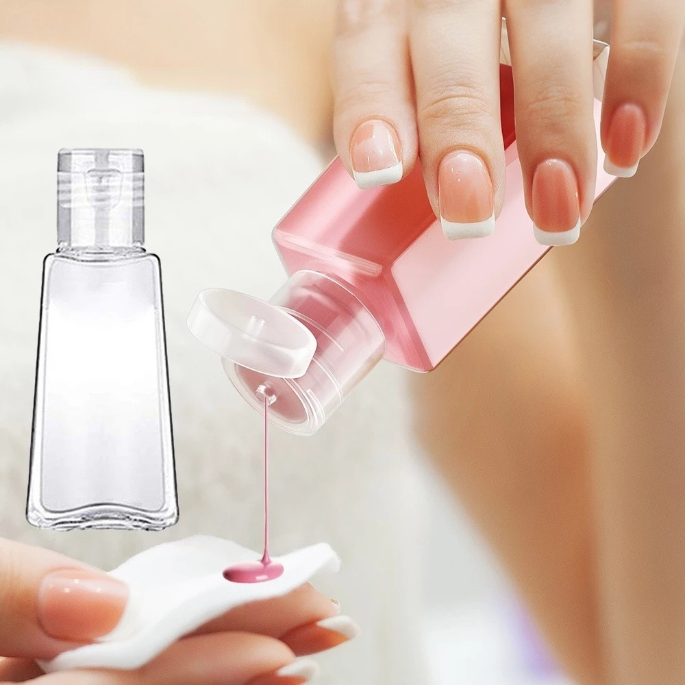 [Hot ] ภาชนะพกพาสําหรับเดินทาง / 30ml/60ml ขวดเจลทําความสะอาดมือใสเปล ่ า / โลชั ่ นแชมพูพลาสติกขวดรีฟิล