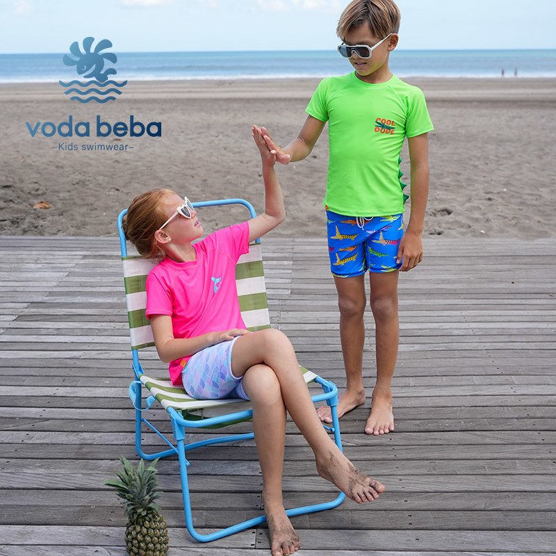 VODA BEBA طقم سباحة أطفال نصف كم واقٍ من الشمس — صورة 6