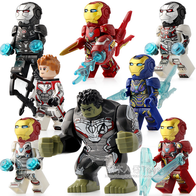 Corey KT1026 Avengers 4 Iron Man MK85 Resurrection 4 Hulk Building Blocks Minifigures เข ้ ากันได ้ กับ Lego
