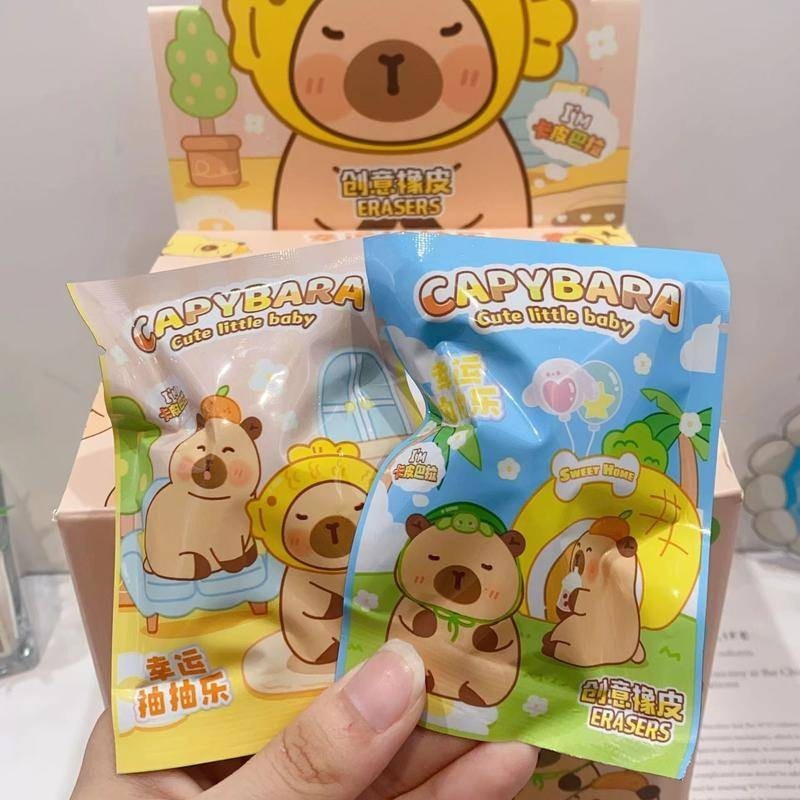1 ชิ ้ น Capybara ยางอะนิเมะการ ์ ตูนดินสอยางลบบทความนักเรียนเครื ่ องเขียนเด ็ ก Go To โรงเรียนของขวัญวันเกิด