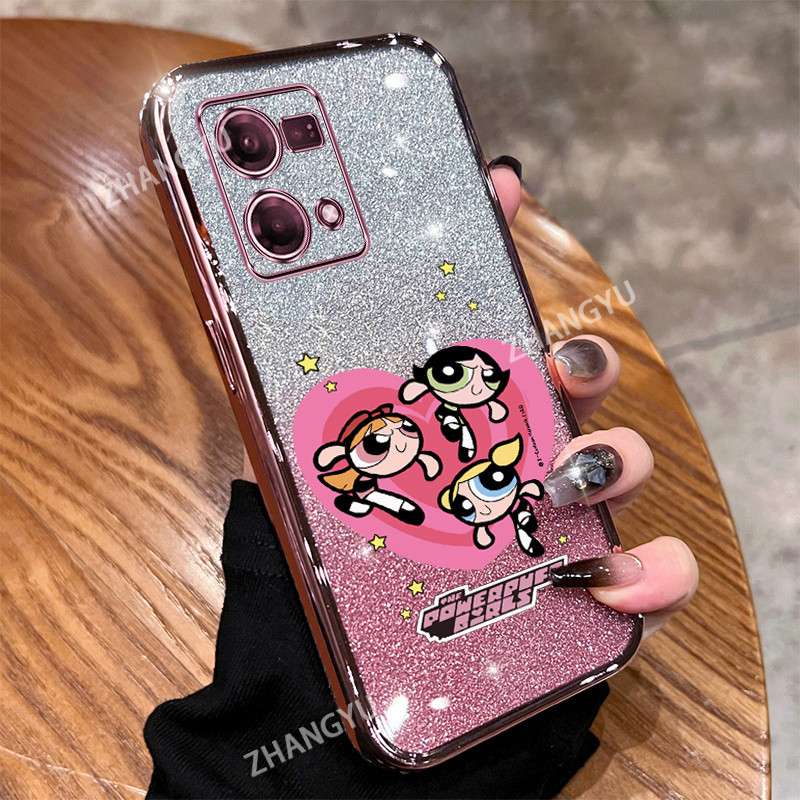 เคส OPPO Reno 7 8 4G 5G Pro 7Z 8Z Powerpuff Girls Silicone soft case เคสโทรศัพท์ป้องกันการตก