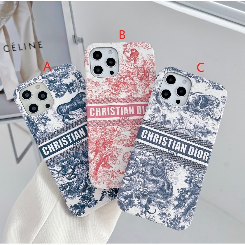 สําหรับ iphone15/14pro//14promax/13/13pro/case/ Dior เว็บไซต์อย่างเป็นทางการเชลล์ /12promax/ เคส Iphnoe คุณภาพสูงป้องกันการตก