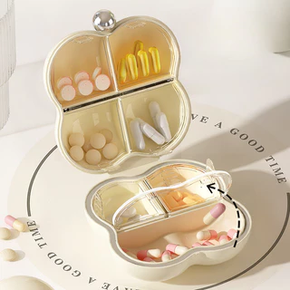 กล่องยา กันน้ำและกันความชื้น กล่องยาพกพา มัลติฟังก์ชั่น ตลับใส่ยา Medicine box มี 2 สี ให้เลือก