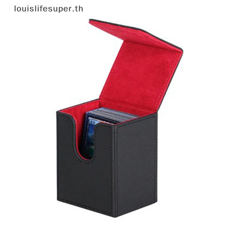 Lls Trading Card Deck Box ทนทานทนทานภาชนะเก็บการ์ดเกมสะสมกระเป๋าถือ 80 + หรือ 100 + การ์ดร้อน
