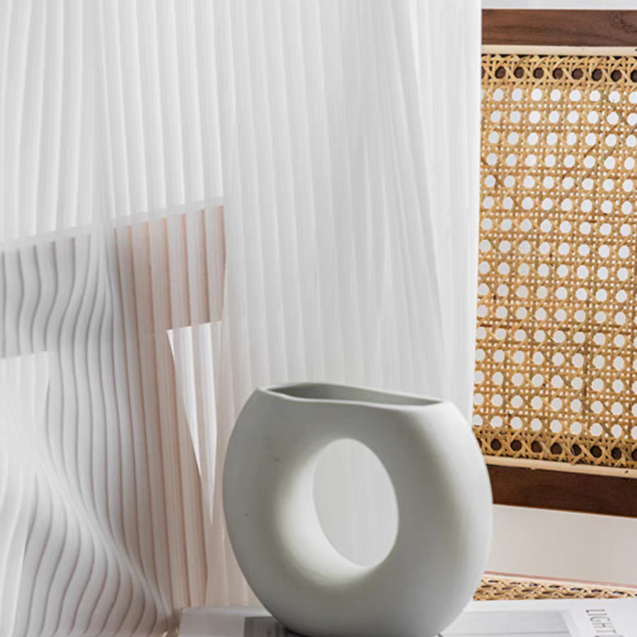 แนะนำ ผ้าม่าน ผ้าม่านสีขาว Venezia ห่วงตาไก่ โปร่งแสง กรองแสง ตกแต่งประตู หน้าต่าง สไตล์ญี่ปุ่น Minimal พร้อมส่ง ราคาพิเศษ มีเก็บเงินปลายทาง