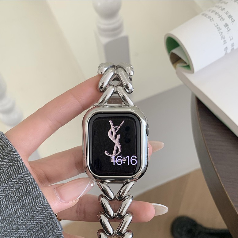 Hollow Electroplating สําหรับ Apple Watch Series 10 9 8 7 6 SE 5 4 1 2 3 Ultra/Ultra 2 สําหรับ i-Watch 46 มม.49 มม.45 มม.40 มม.44 มม.41 มม.38 มม.42 มม.นาฬิกาฝาครอบกันชน ราคา ถูกที่สุด ดีลบีเคเค แกลเลอรีภาพที่ 7