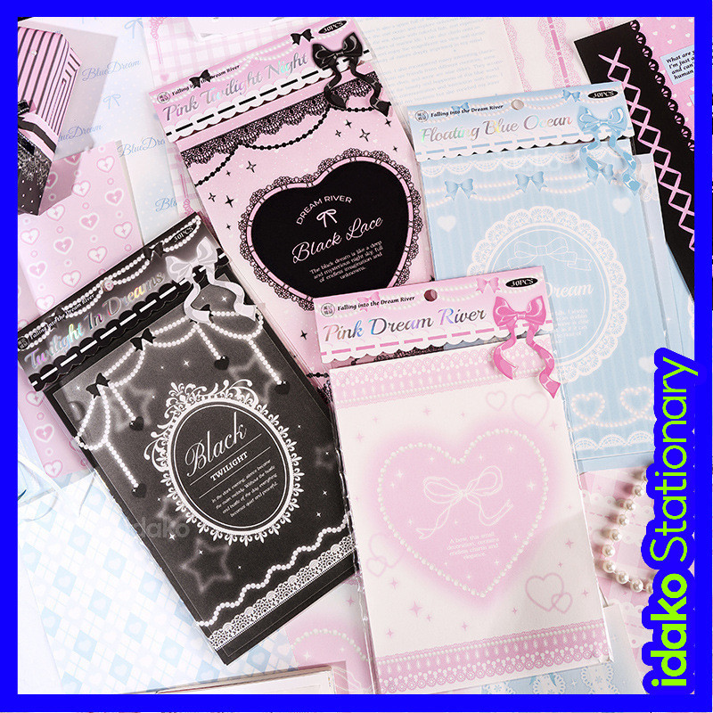 Idako [ Falling into Dream River Series ] 30 ชิ ้ นวัสดุกระดาษเกาหลีลูกไม ้ หวานคู ่ มือฐานกระดาษพื ้ นหลัง SS081