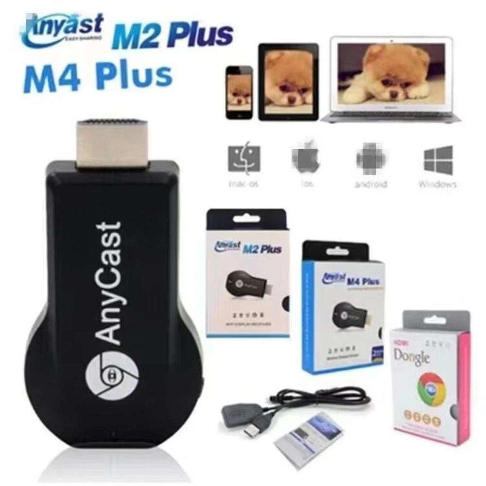 Anycast รุ่นใหม่ล่าสุด hdmi ไร้สาย นำภาพมือถือขึ้นจอผ่าน Wifi Android อุปกรณ์เชื่อมต่อมือถือไปทีวี WIFI Display HDTV