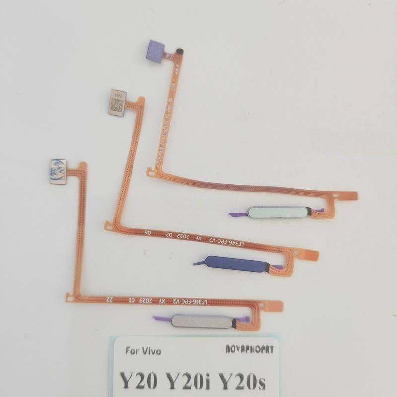 ใหม่เครื่องสแกนลายนิ้วมือสําหรับvivo Y20 Y20S G Y20i y12s y12aปุ่มบ้านลายนิ้วมือเมนูกลับKey Sensor Flex Cable