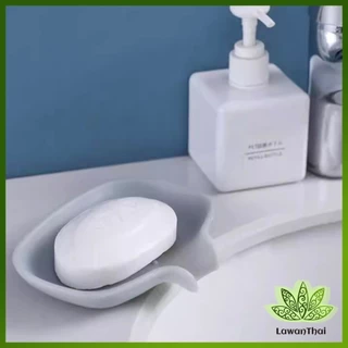 Lawan ที่วางฟองน้ํา วางสบู่ วัสดุซิลิโคน ที่วางของในห้องน้ํา soap dish
