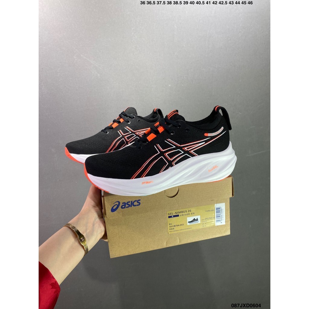 ASICS GEL-NIMBUS 26 รองเท้าวิ่งม้าที่มีเสถียรภาพ