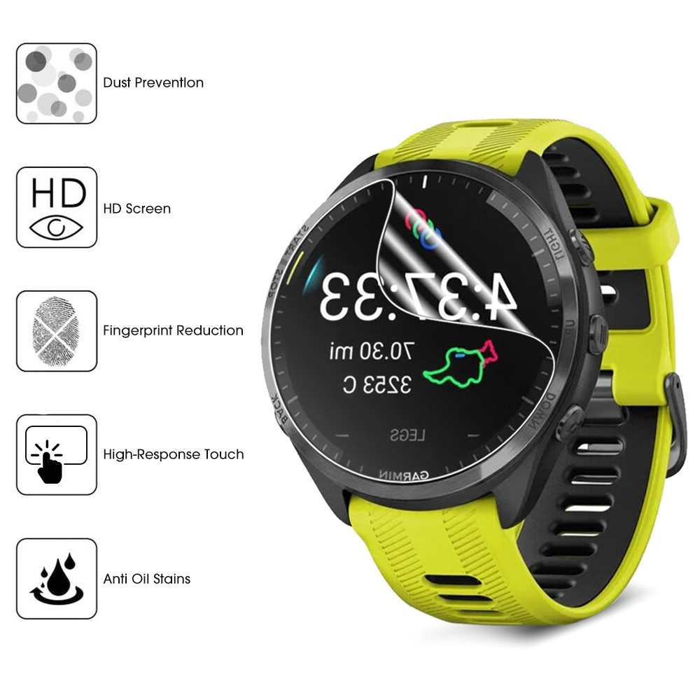 Garmin Forerunner158 9D HD Clear Soft Hydrogel ฟิล์มสําหรับ Garmin Forerunner 158 165 245M 255M 255S 265 265S 45S 55 945 955 965 Solar Anti Scratch นาฬิกาป้องกันหน้าจอ