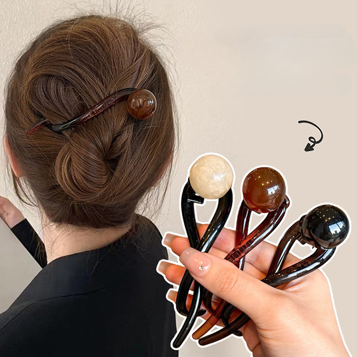 1 ชิ ้ นเกาหลี Elegant Lady Girls Twist Grips Hairpin Hairclips อุปกรณ ์ เสริมผม
