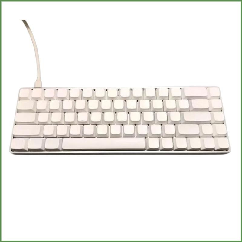 Bon 68PCS Minimalistic สีขาวเปล ่ า Keycaps XDA ความสูง PBT Sublimations Keycap ชุดสําหรับ AK680 RK6