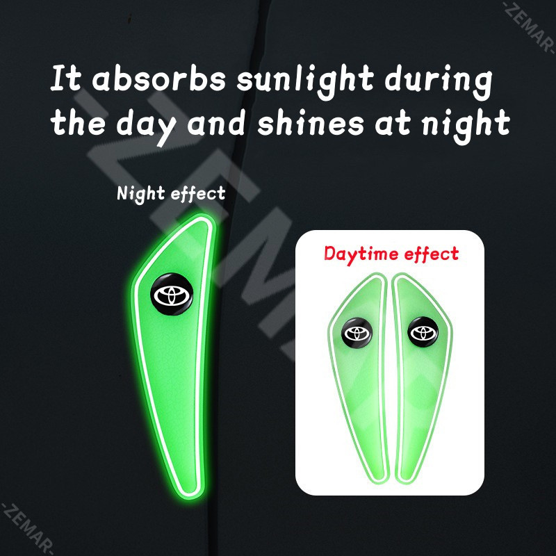 ตกแต่งบ้าน Toyota 4 ชิ้น/เซ็ตประตูรถ Anti-Collision สติกเกอร์ประตูกันชน Anti Collision Pad เบาะสําหรับ Wigo Vios Rush Innova Hilux Raize Avanza Fortuner HiAce Yaris Corolla Altis Ag ส่งด่วน สั่งเลย