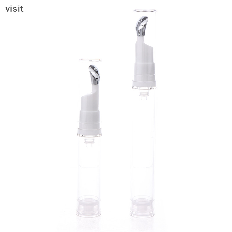 [VI ] 10/15ml คอนเทนเนอร ์ เครื ่ องสําอางเปล ่ าสําหรับครีมบํารุงรอบดวงตานวด Essential ขวดรีฟิลลิปบาล ์ มโลหะด ้ านบนหลอดนุ ่ ม TH