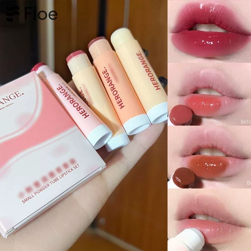 Herorange ลิปบาล์ม เพิ่มความชุ่มชื้น และเจือจางริมฝีปาก ลดเลือนริ้วรอย